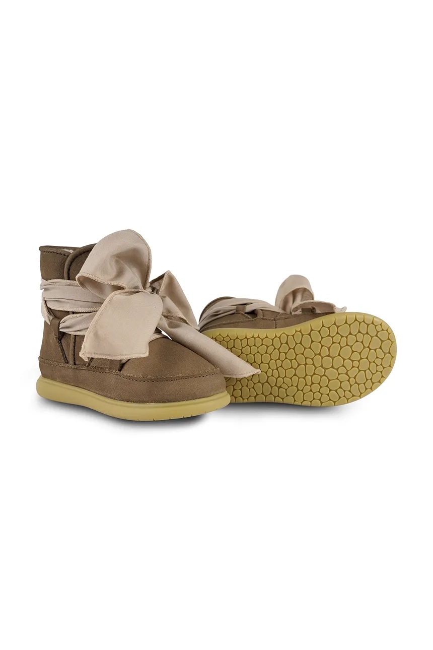 

Maudi Shoes детская замшевая зимняя обувь Donsje, коричневый