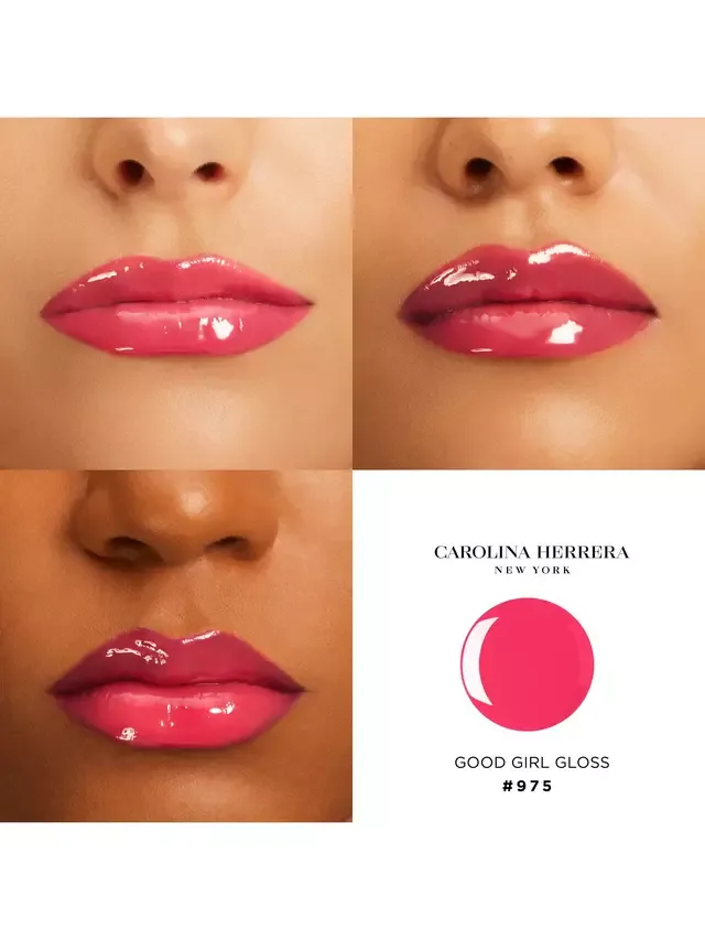 Блеск для губ "Хорошая девочка" Carolina Herrera, 975 Opulent Pink — фото 3