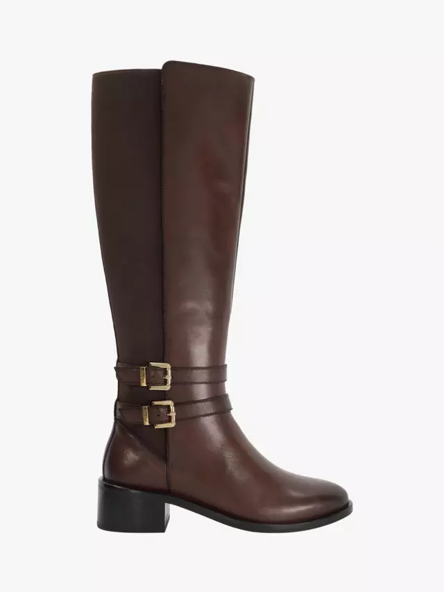 

Ботинки Dune Tatter Leather Knee High, коричневый