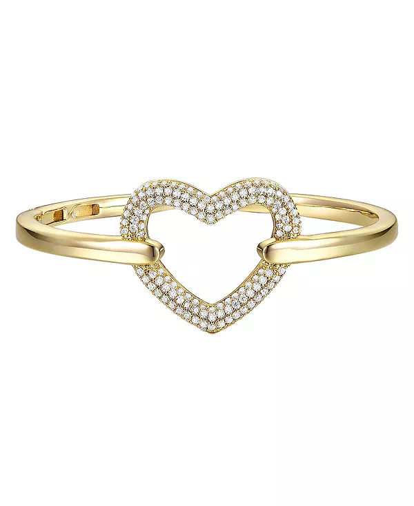 

Браслет-Галло с французским паве из кубических цирконий 14 карат, покрытый золотом Rachel Glauber, gold