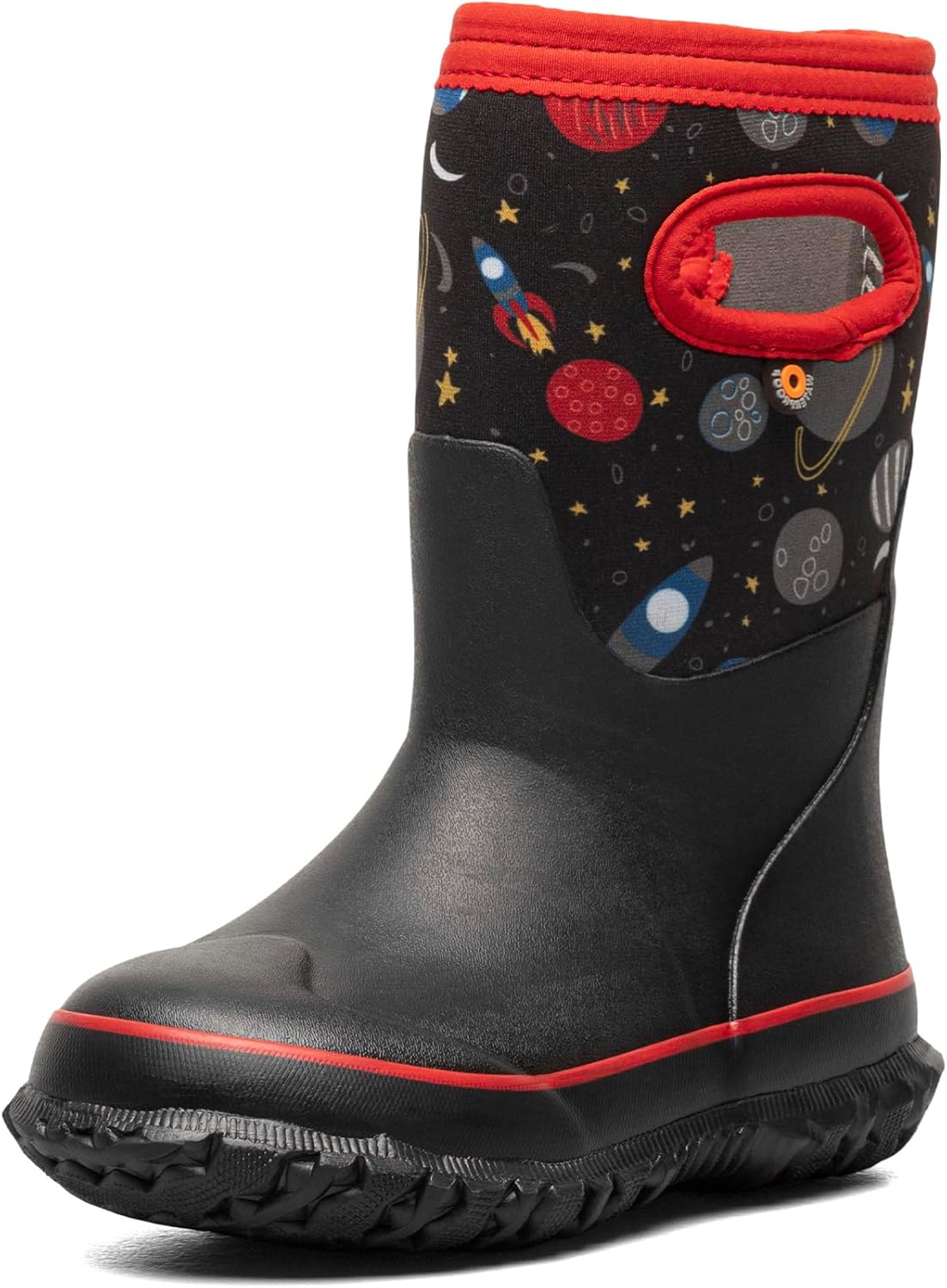 

Детские водонепроницаемые резиновые сапоги BOGS Grasp - с утеплителем для зимы, снега и грязи, с удобными ручками для надевания для малышей, мальчиков и девочек, защита в любую погоду, черный