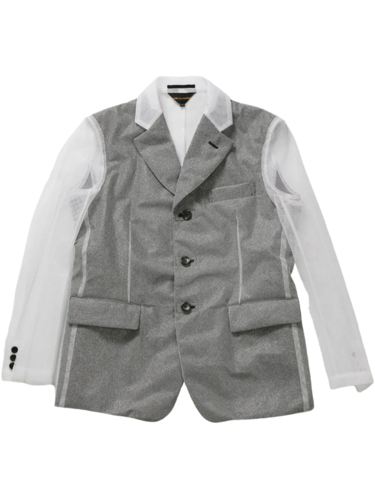 

Блейзер Comme Des Garçons с прозрачными вставками, черный