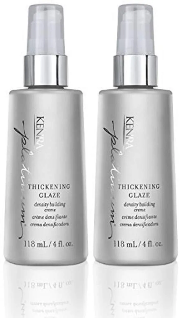 Kenra Platinum Thickening Glaze, стайлер для объема, придает пышность и густоту, легкое кондиционирование, создает плотность для густых и здоровых укладок, для всех типов волос 118 мл (2 шт.)