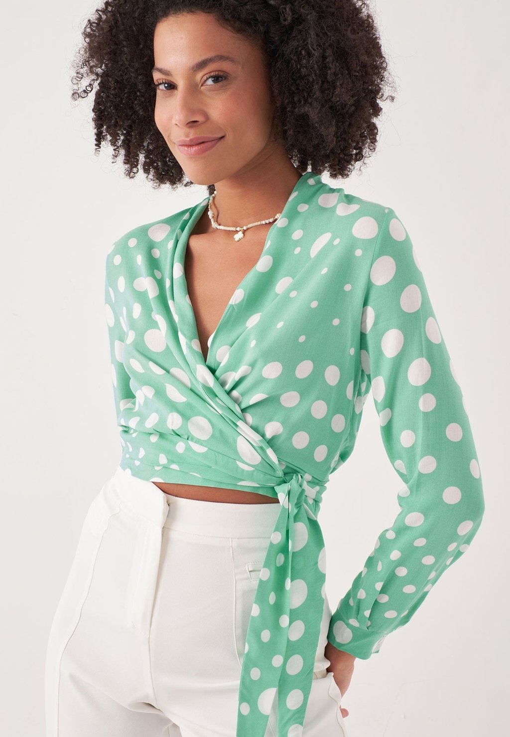 

Блуза POLKA DOT PATTERNED Herita, зеленый