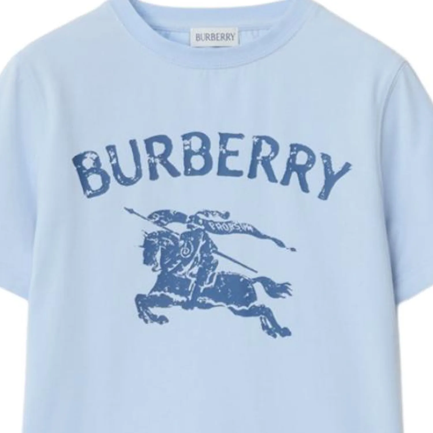 Футболка для детей Crew Neck Moderate Burberry, ice синий — фото 4