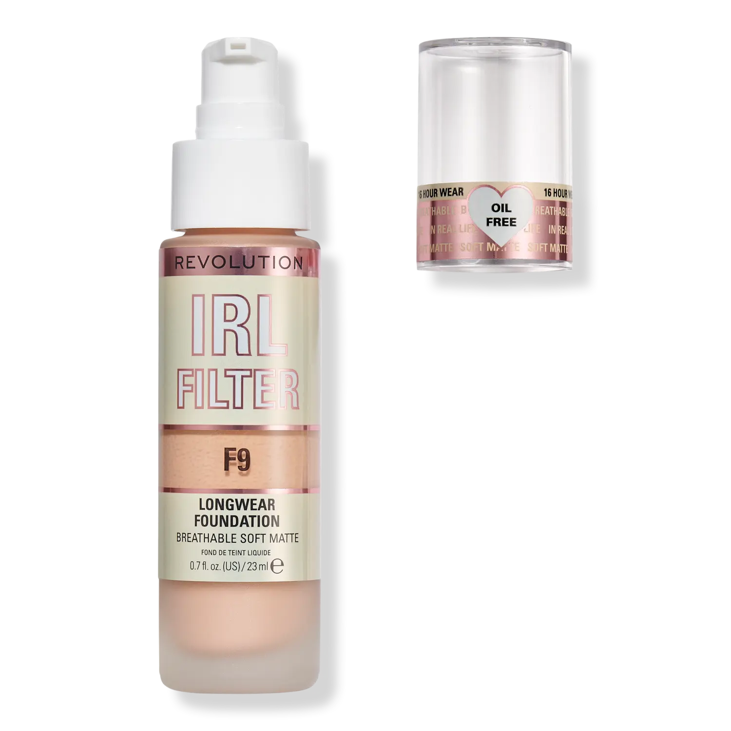 

Тональный крем IRL Filter Longwear Foundation Revolution Beauty, F9 (medium skin tones with a peach undertone)