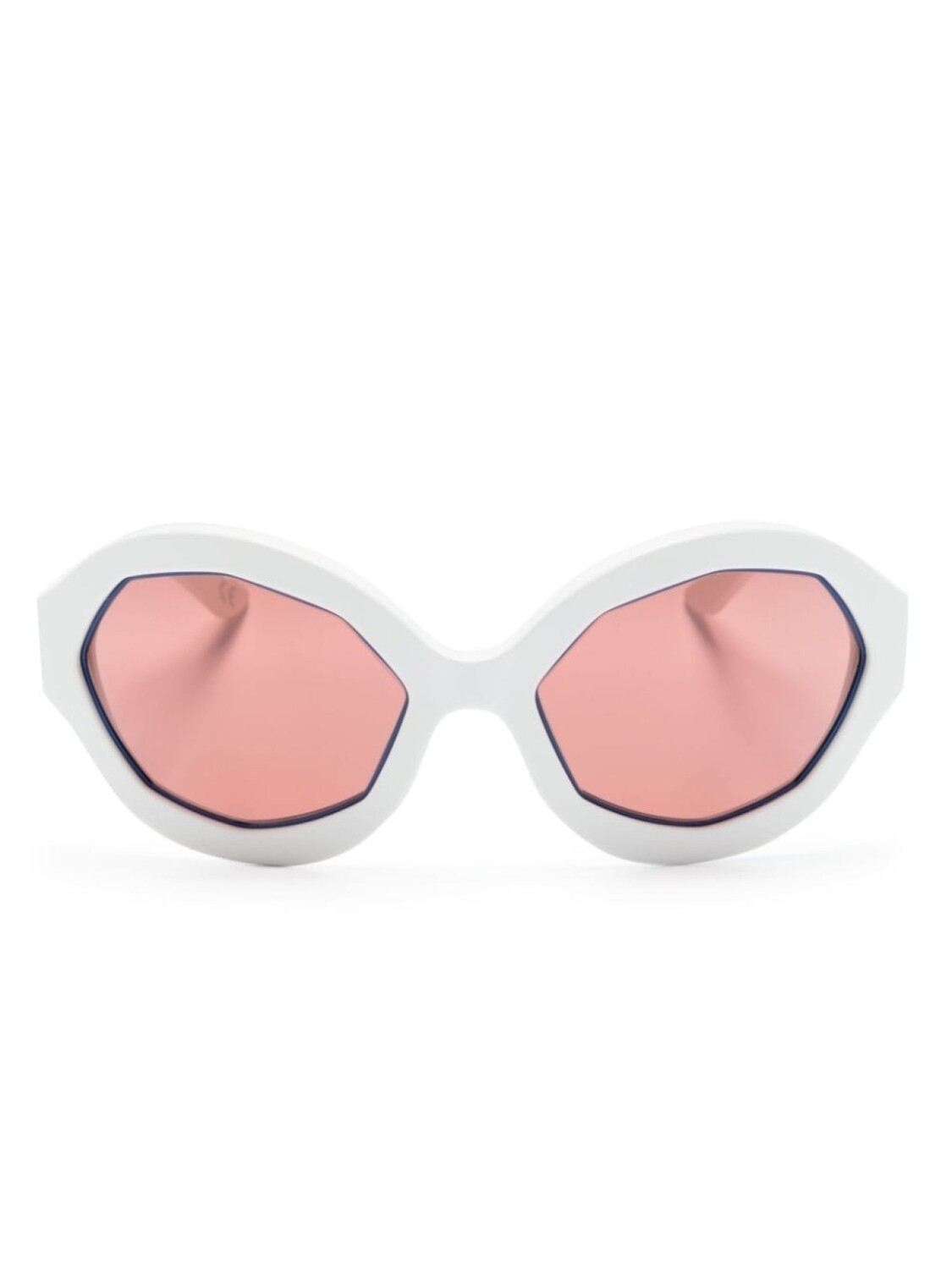 

Marni Eyewear солнцезащитные очки Cumulus Cloud в овальной оправе, белый