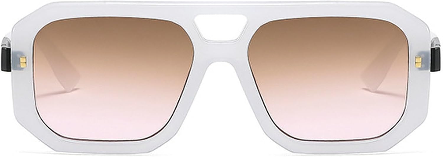 

Солнцезащитные очки Willochra 70-х годов, квадратная оправа, для женщин и мужчин, винтажные, модные, прямоугольные, квадратные, с толстой оправой и двойной перемычкой, White