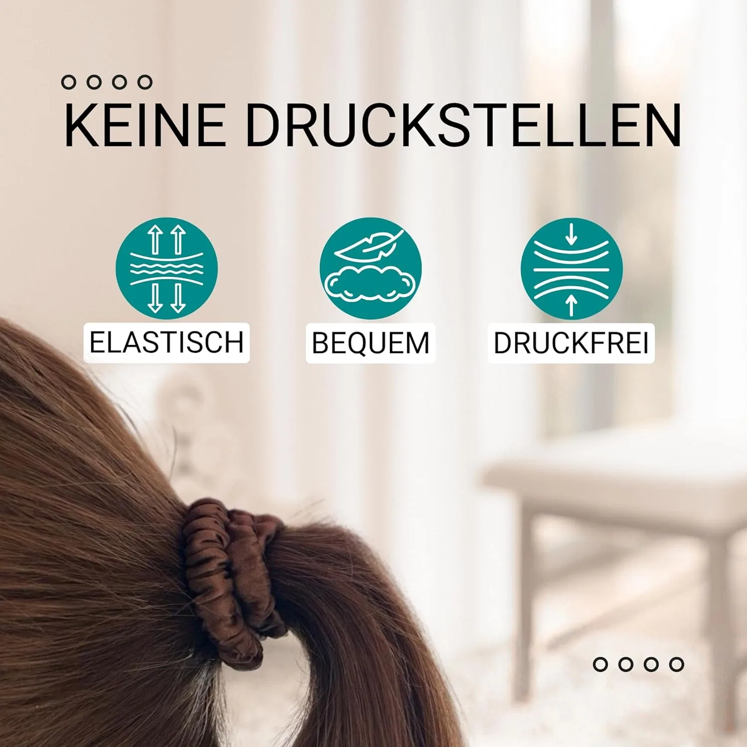 Набор из 3 шелковых резинок для волос HAARallerliebst Haarallerliebst, Brown Set Of 3 — фото 4