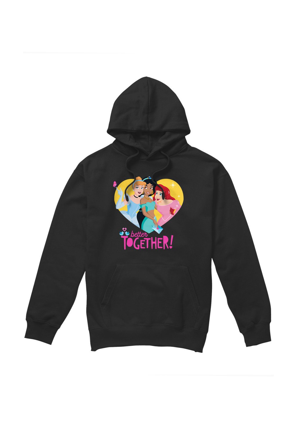 

Толстовка DISNEY PRINCESS VALENTINE S DAY BETTER TOGETHER Disney, черный