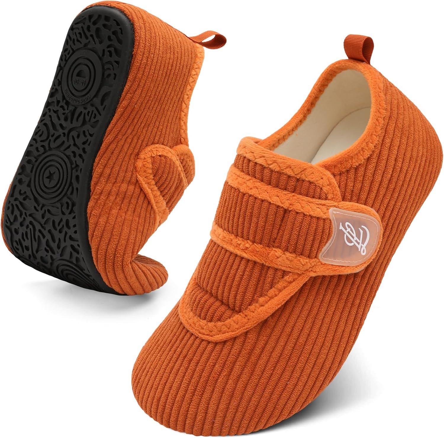 

Тапочки LeIsfIt для женщин и мужчин, мягкие домашние тапочки, широкие, босоного, нескользящие, удобные, на стопу, регулируемые, для дома, спальни, путешествий и йоги, оранжевый