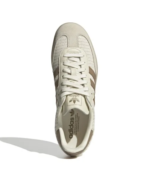 Унисекс кроссовки из хлопка adidas Originals SAMBA OG бежевые — фото 2
