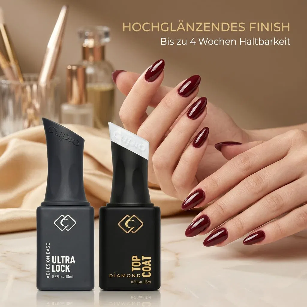 Набор базового и топового покрытия для гель-лака «Ultra Lock Base + Diamond Top Coat» от Cupio Cupio — фото 4
