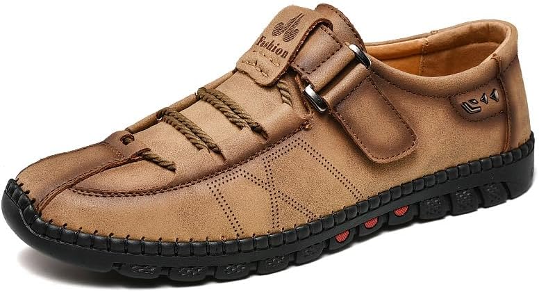 

Мужские повседневные кожаные туфли, модные кроссовки, легкие, нескользящие лоферы, дышащие походные ботинки для улицы Asifn, хаки