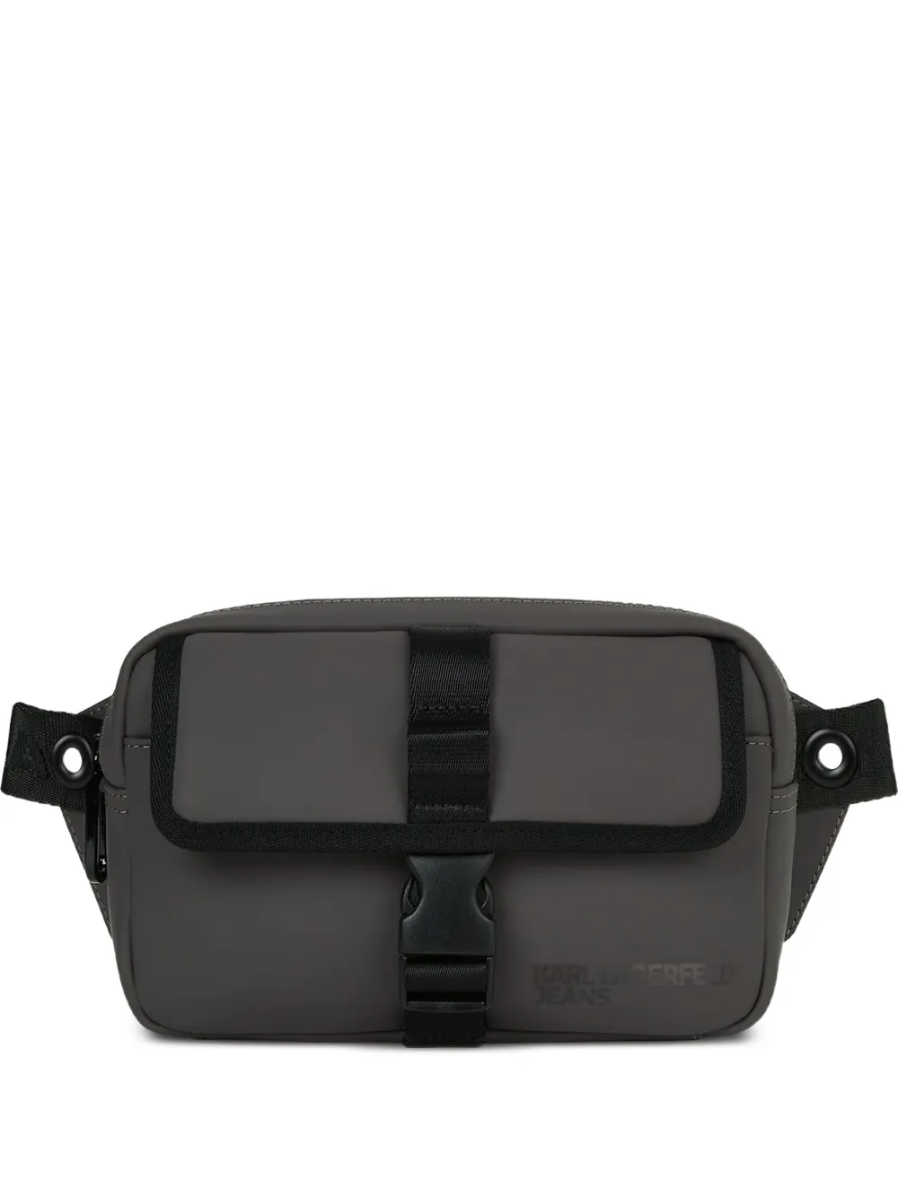 

Сумка-мессенджер с пряжкой на ремне Karl Lagerfeld Jeans, серый