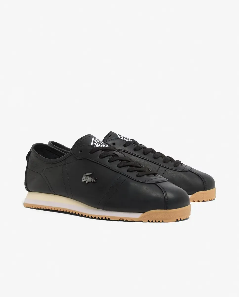 Lacoste Мужские кожаные кроссовки Club-Low черного цвета — фото 3