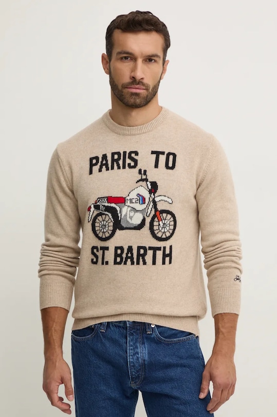 

Шерстяной свитер Mc2 Saint Barth, бежевый