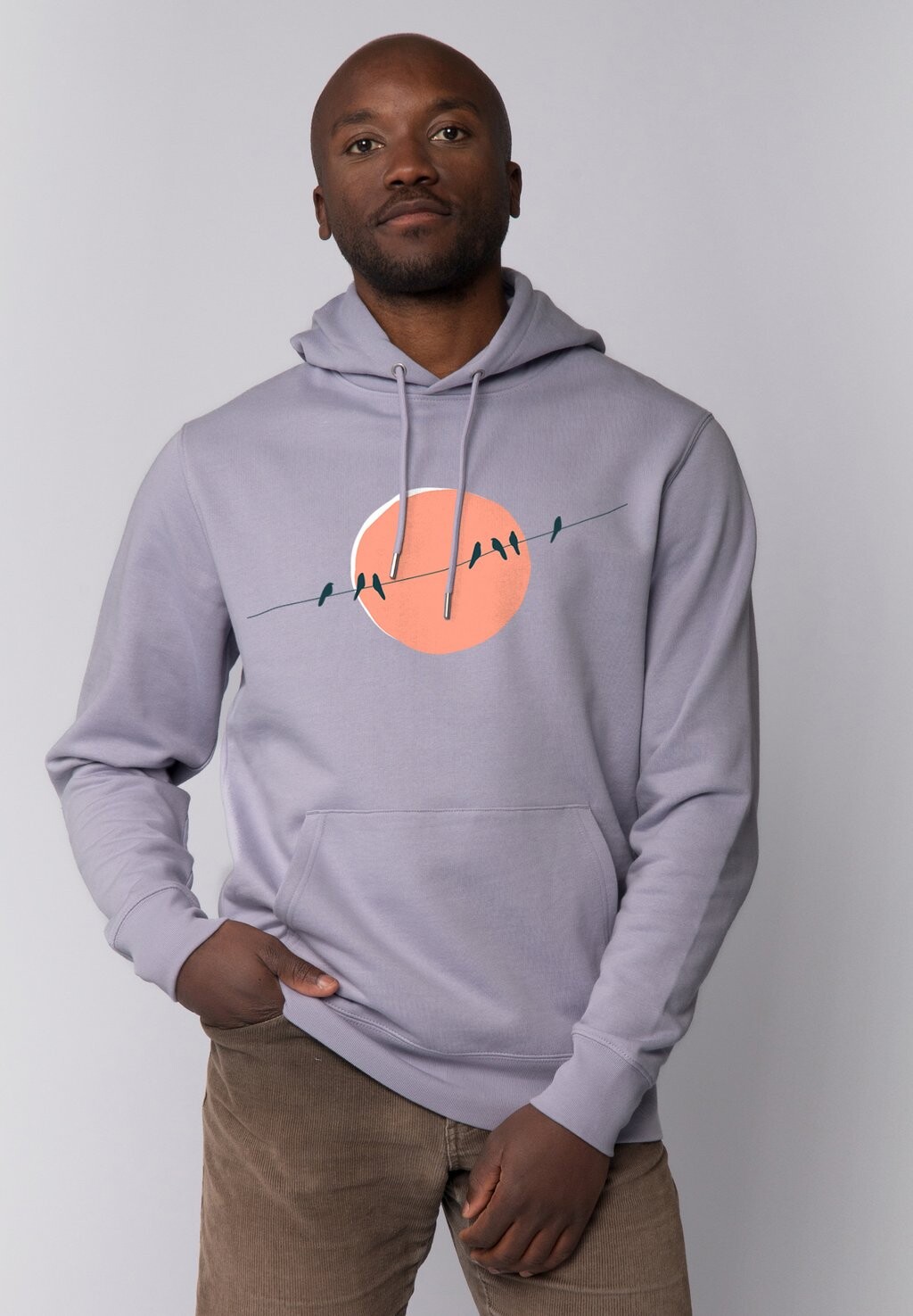 

Толстовка с капюшоном COUNTRYSIDE watapparel, фиолетовый