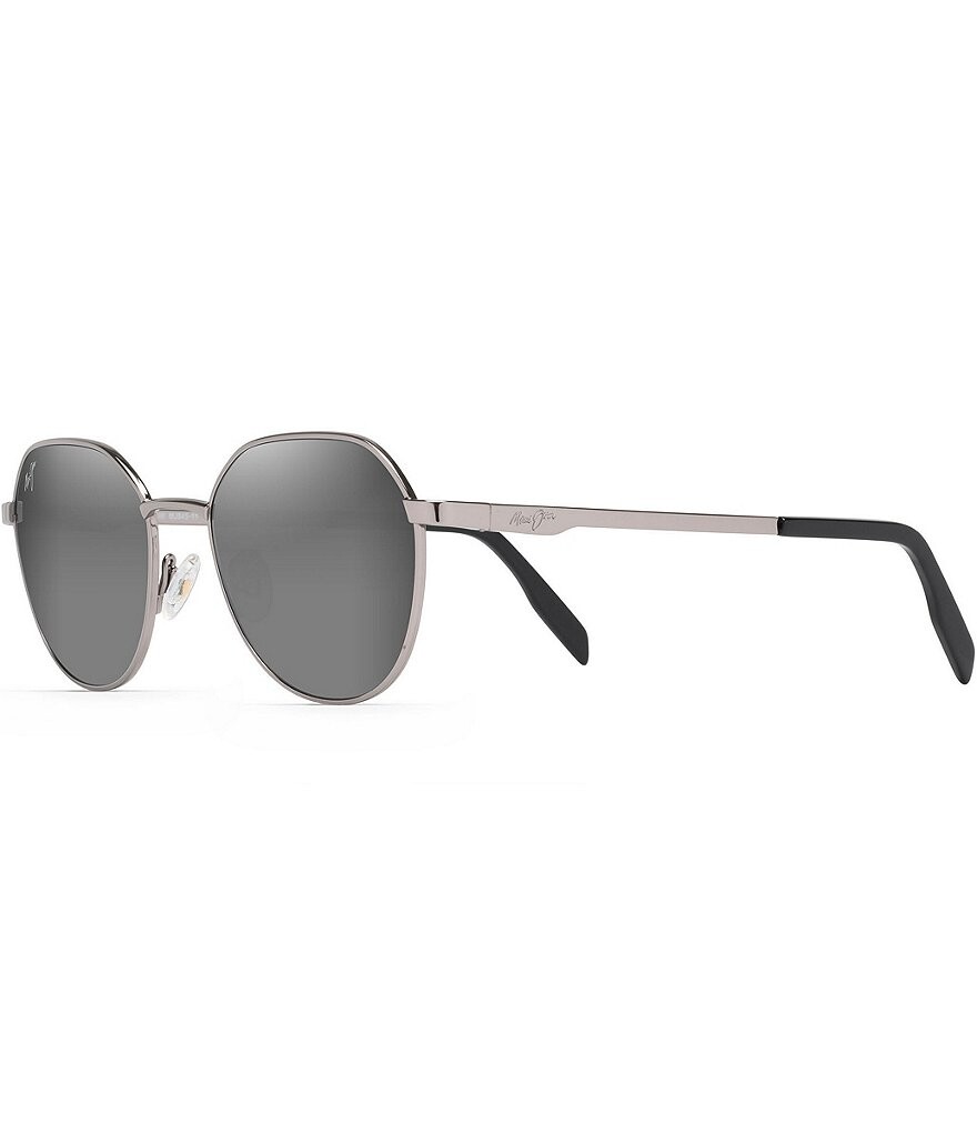 

Maui Jim Hukilau PolarizedPlus2 круглые солнцезащитные очки 52 мм, серый