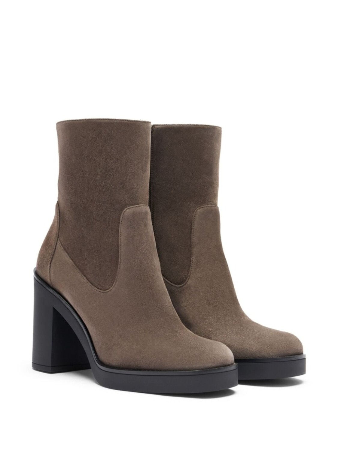 

Замшевые сапоги Stuart Weitzman Bethenny, серый