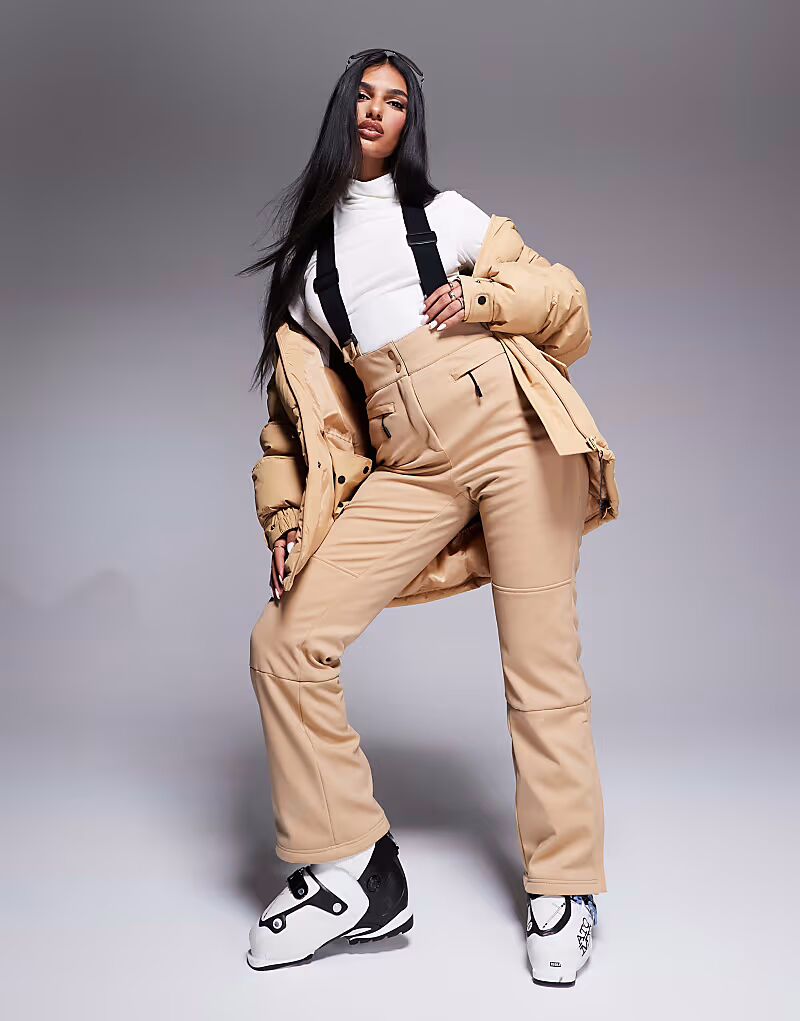 

Лыжные брюки-клеш из водоотталкивающей ткани Softshell карамельного цвета Asos 4505 Ski & Snow, Белый, Лыжные брюки-клеш из водоотталкивающей ткани Softshell карамельного цвета Asos 4505 Ski & Snow