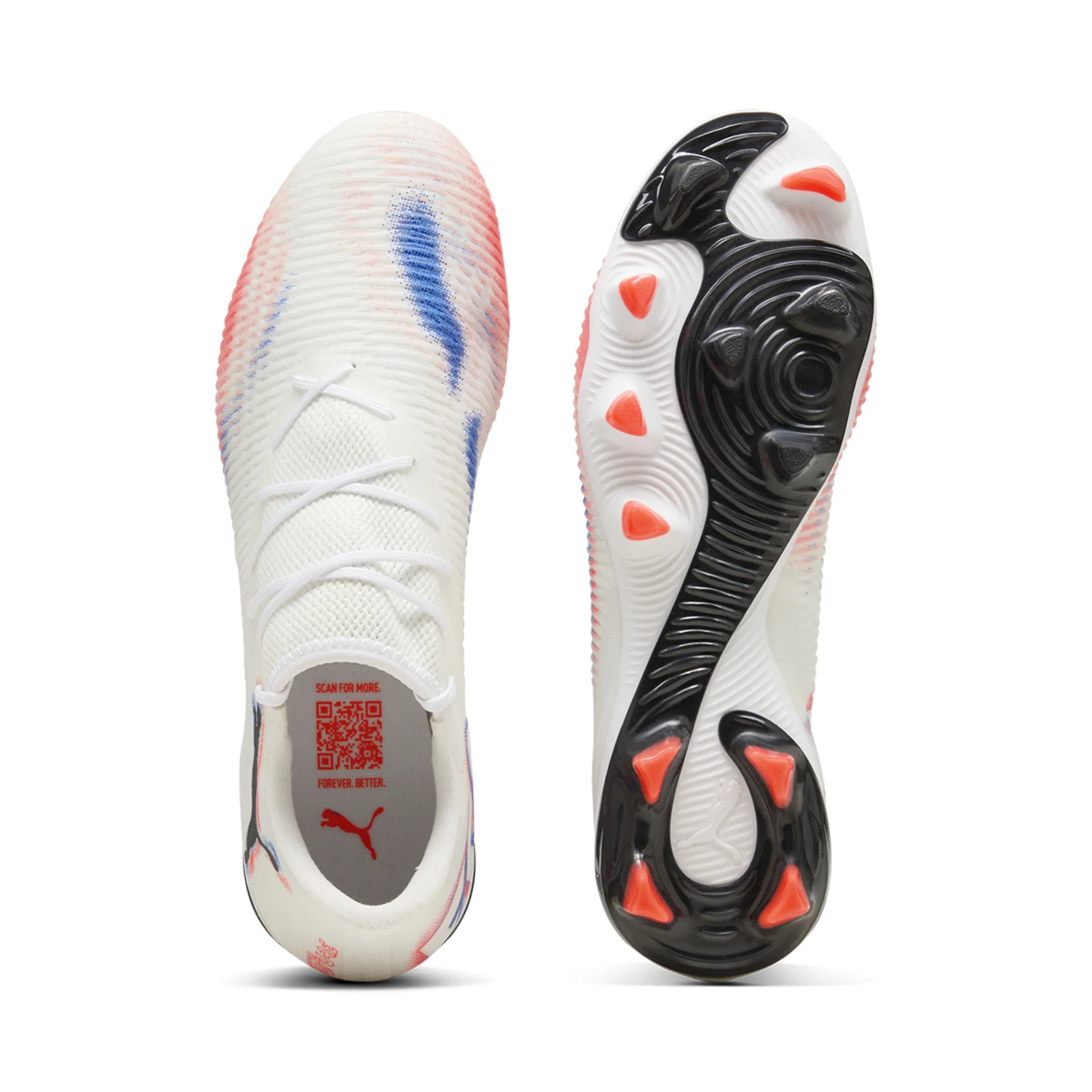 Бутсы для футбола мужские FUTURE 8 MATCH Low FG/AG Puma, белый — фото 3