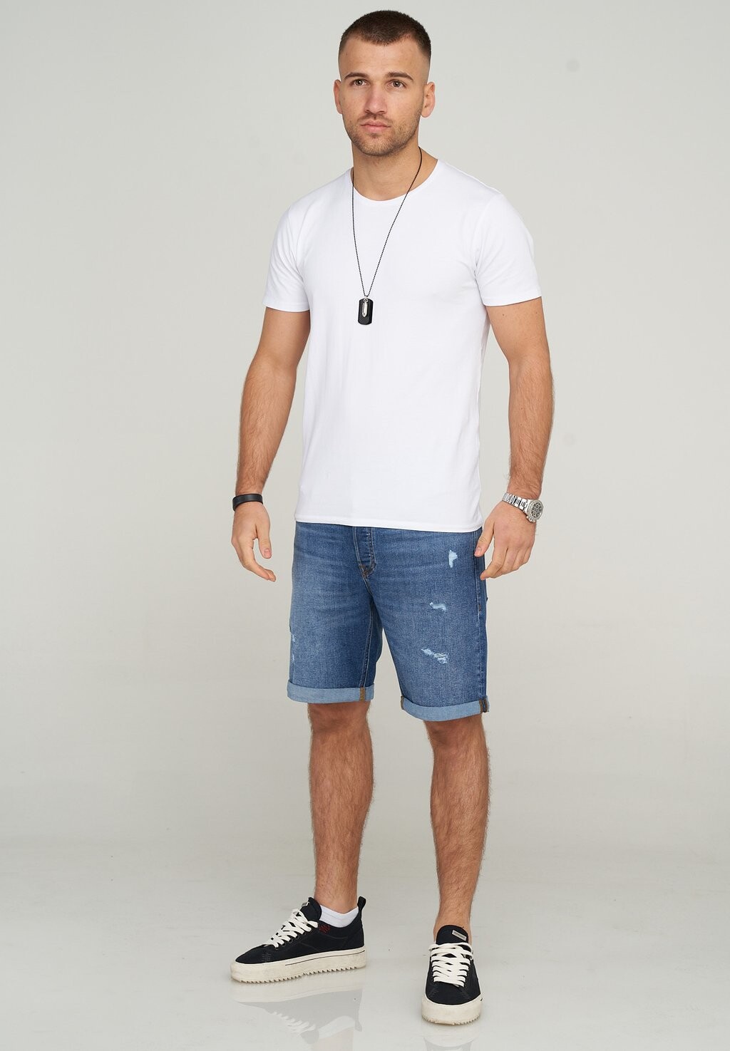 

Джинсовые шорты Jjirick Jjiinfinity Jack & Jones, средний синий деним