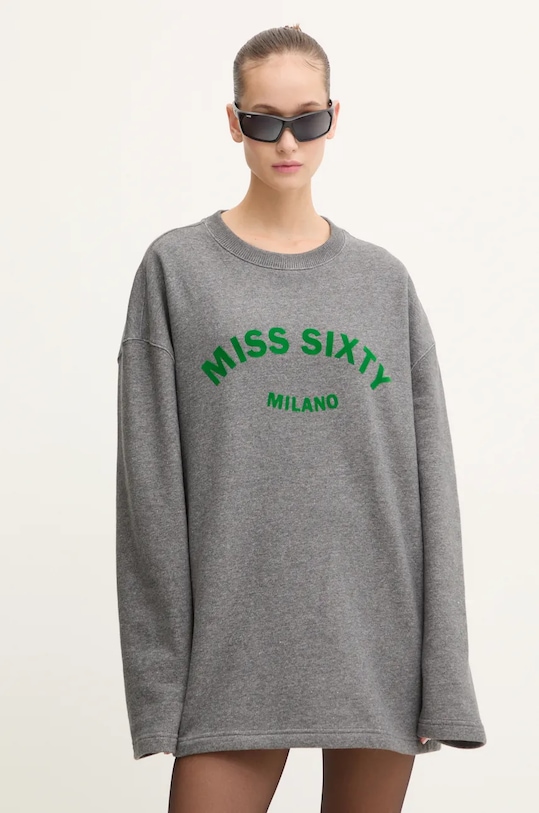 

Хлопковая толстовка Miss Sixty, серый