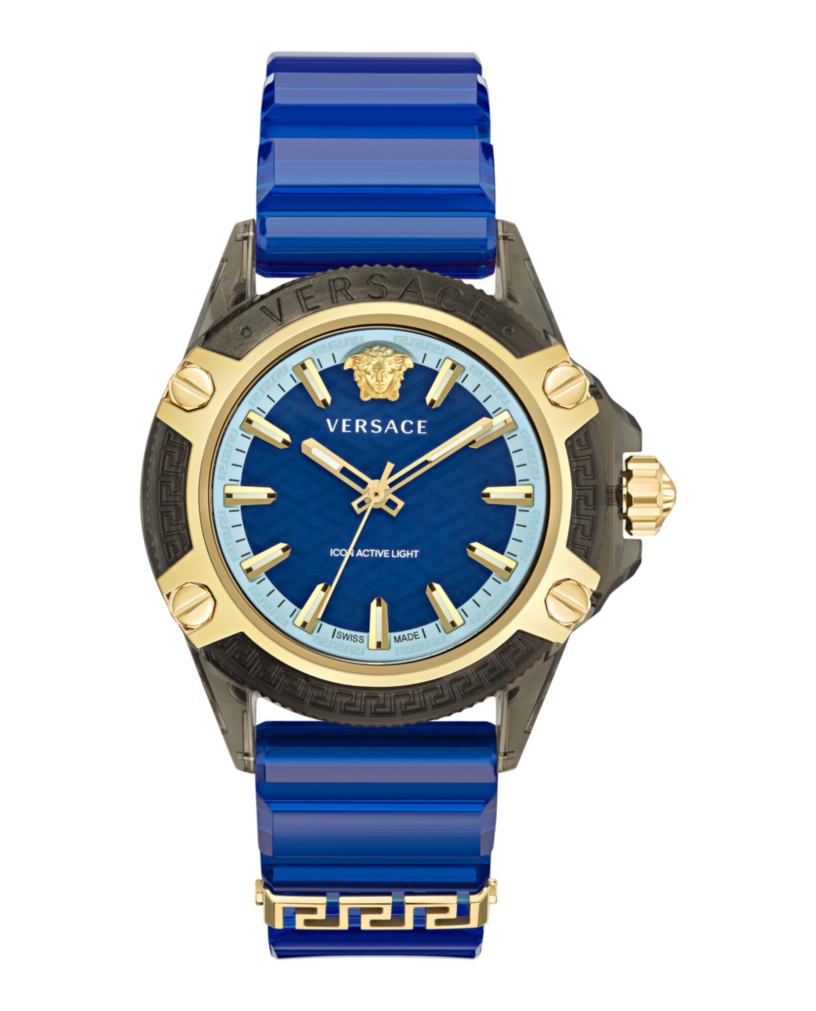 

Часы Icon Active из силикона Versace, прозрачный/черный