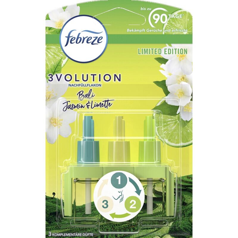 

3Volution Bali Jasmine & Lime бутылочка для замены febreze, 20 ml