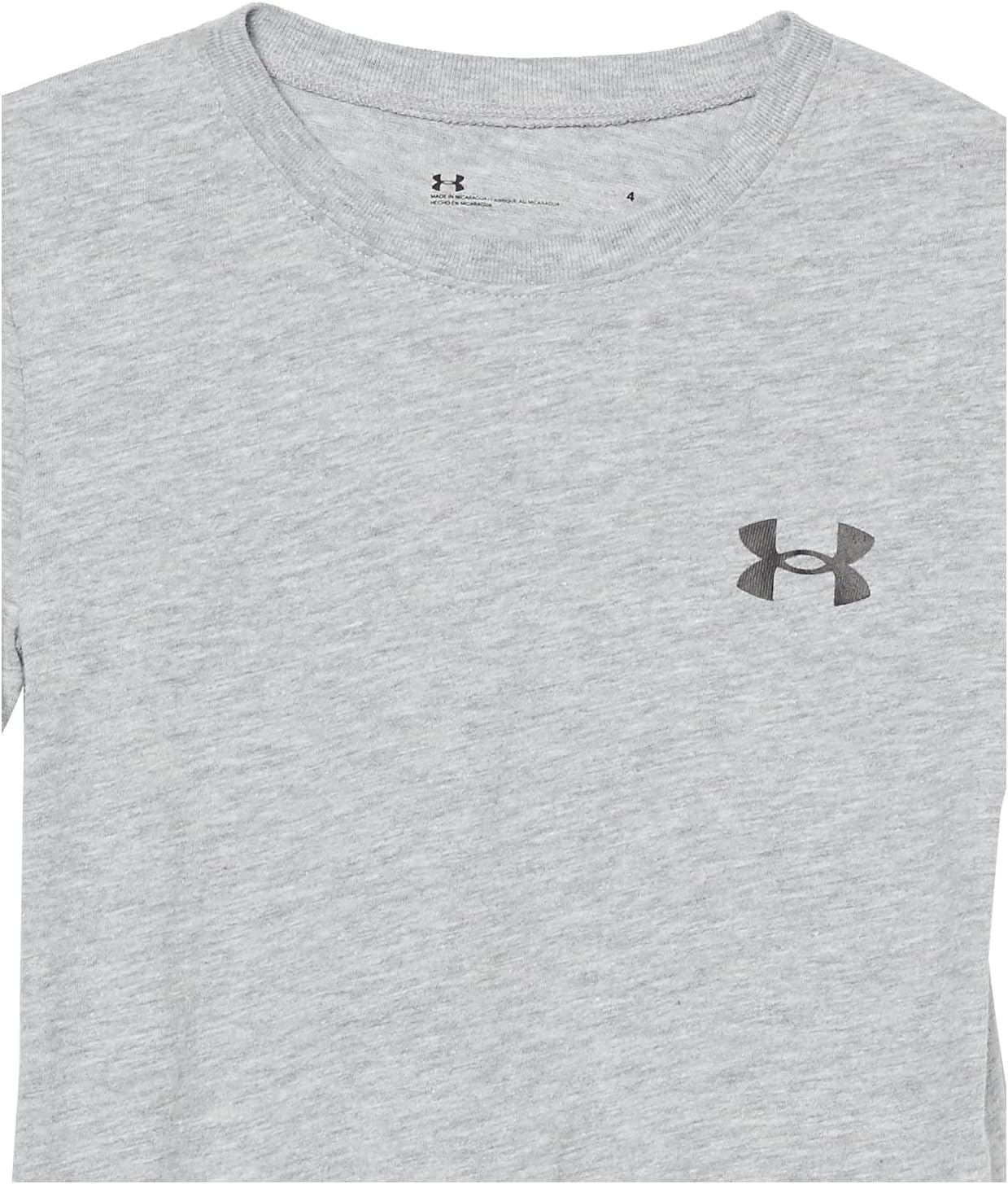 Футболка Under Armour Boys Elite с коротким рукавом, Mod Gray Sp22 — фото 3