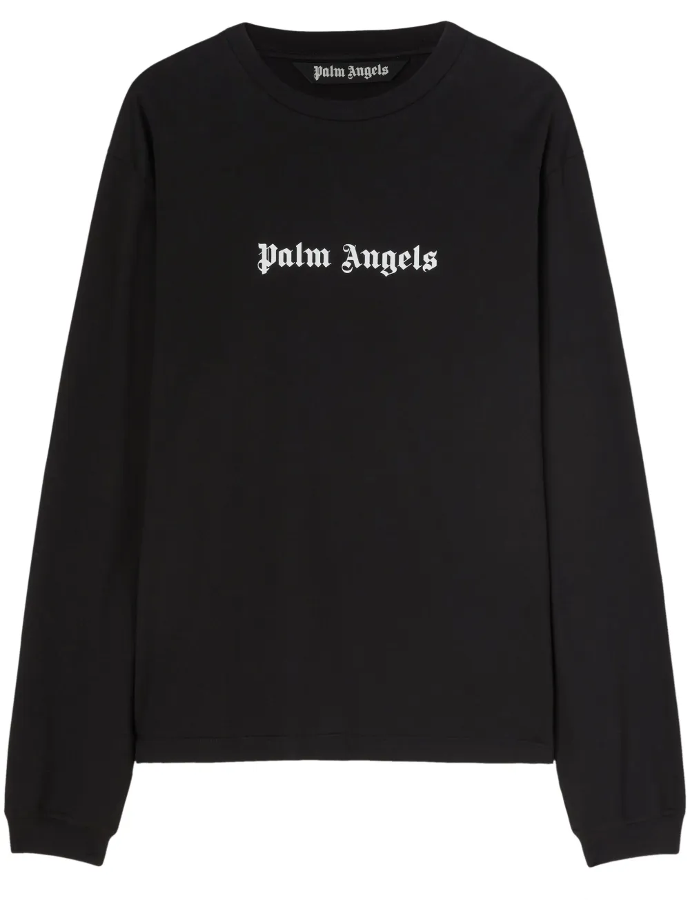 

Футболка с длинными рукавами и вышитым логотипом PALM ANGELS, черный