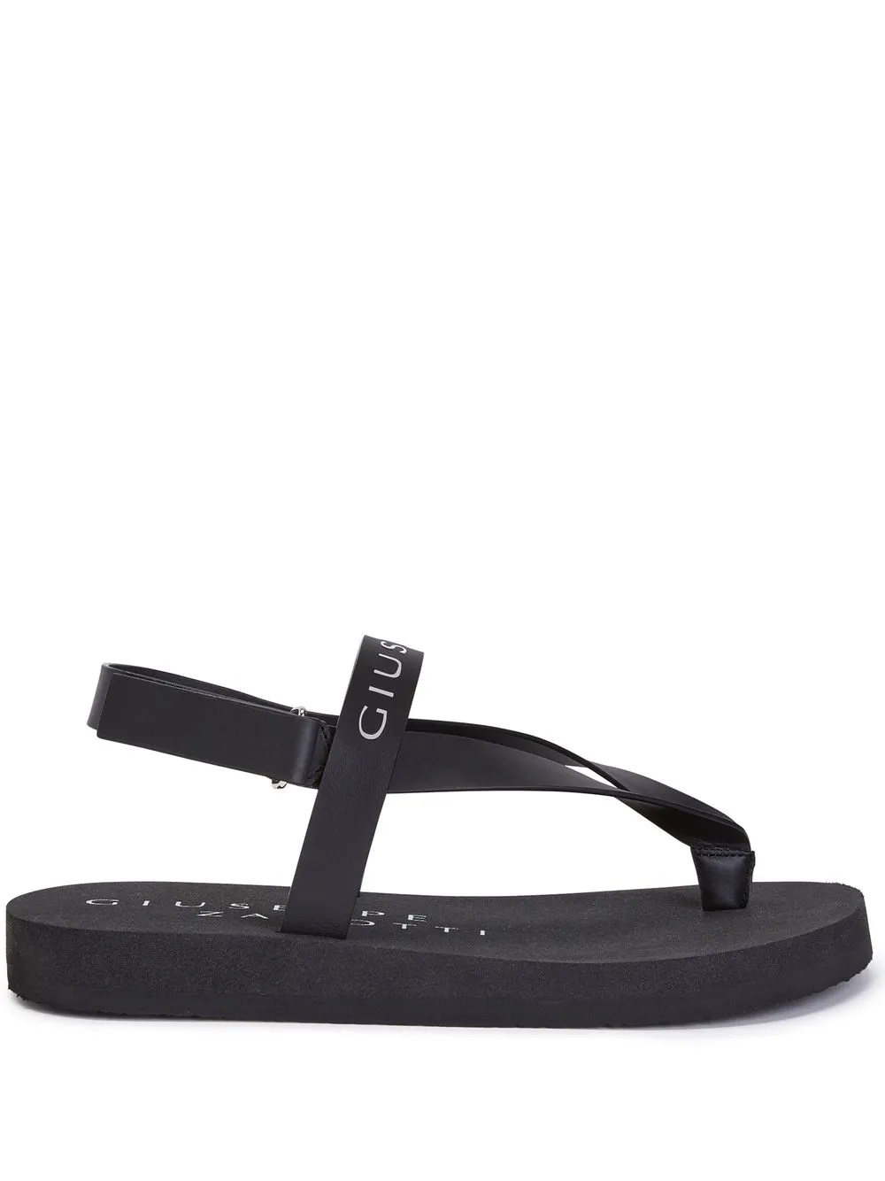 

Сандалии с логотипом Giuseppe Zanotti, черный