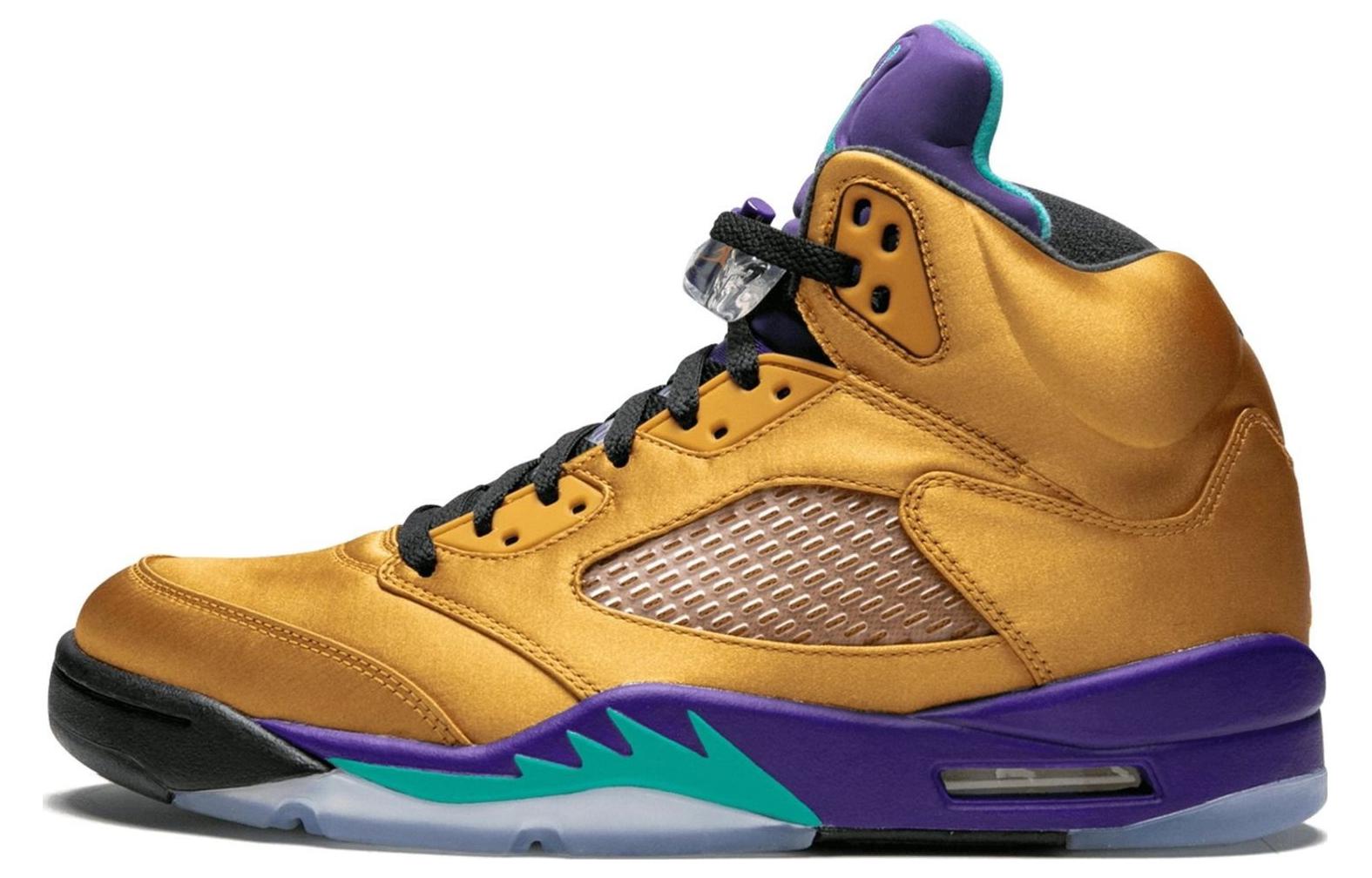 

Air 5 Retro Friends & Family 'Fresh Prince Of BelAir' Jordan, золотой