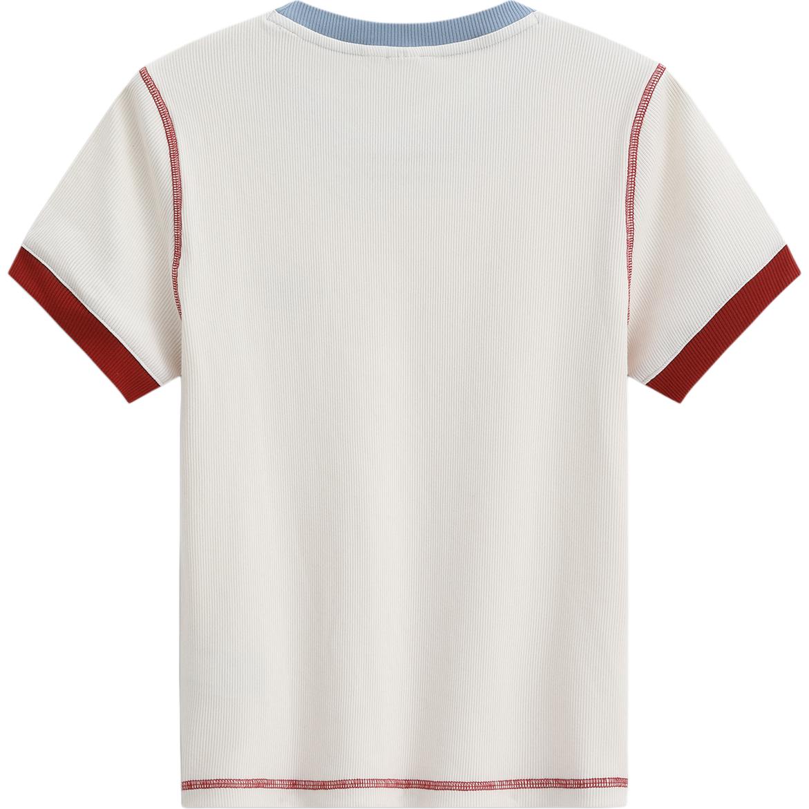 Футболка Women's Crew Neck Moderate GAP, светло-серый — фото 3