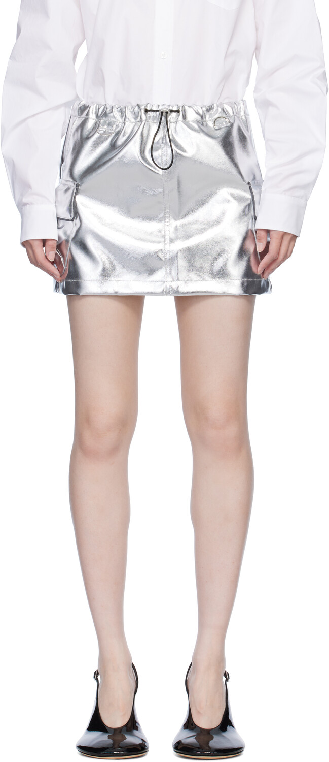 

Мини-юбка Cargo Coperni, Silver