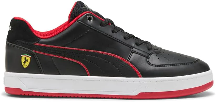 Мужские кроссовки PUMA Scuderia Ferrari X Caven 2.0 с шнуровкой для повседневной носки - черные, черный