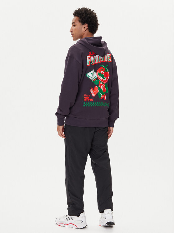 Свитшот loose fit Fortnite JV7961 Adidas, фиолетовый — фото 2