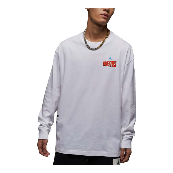 

Футболка Air Jordan Flight MVP Long Sleeve T-Shirt 'White', белый