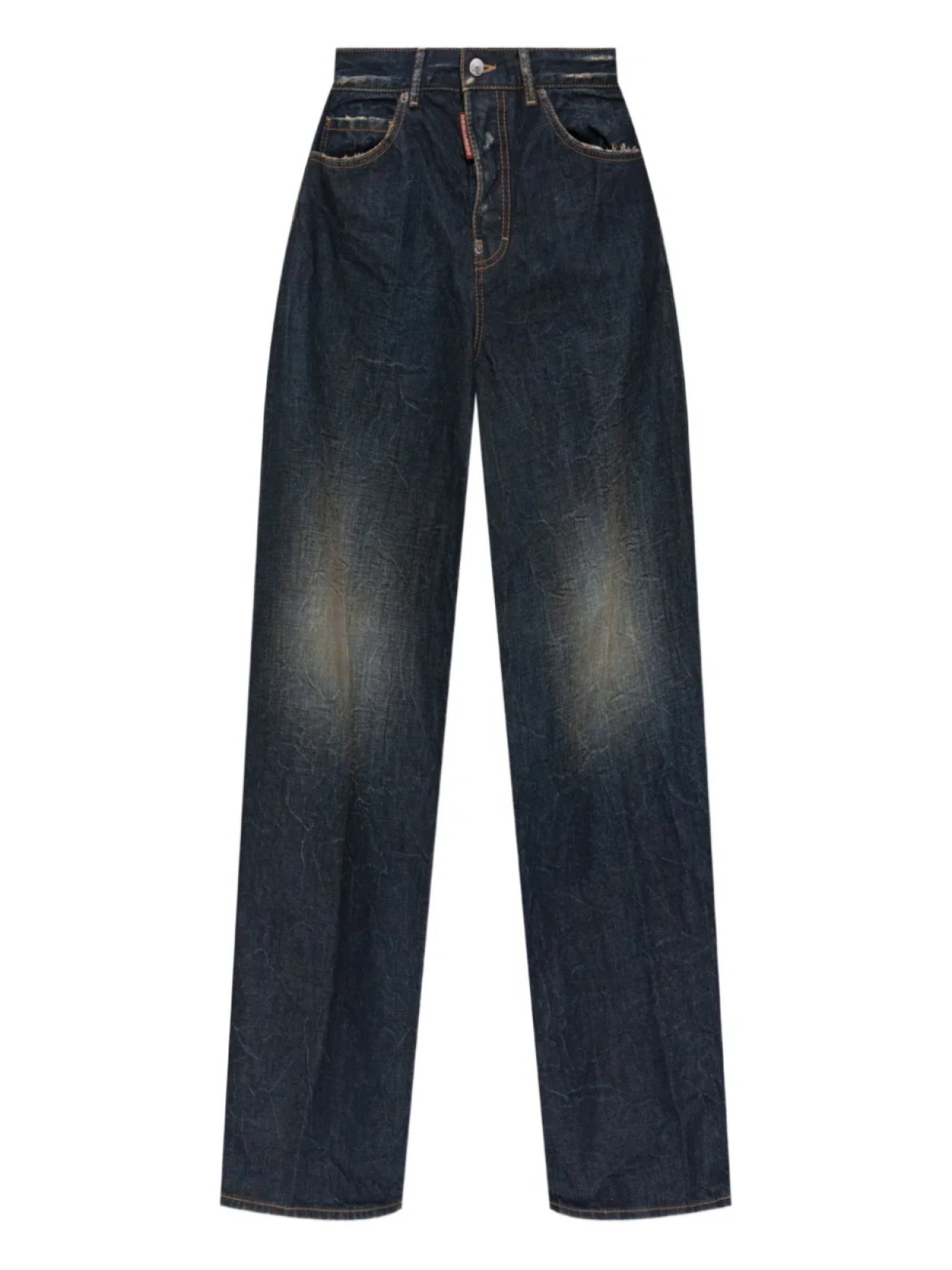 

Джинсы DSQUARED2 с потертостями на коленях, синий
