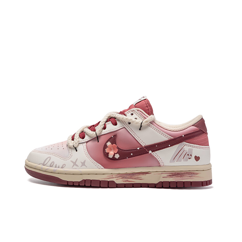 

Кроссовки Nike Dunk Skateboard Shoes Women's Low-Top Beige, Бежевый, Кроссовки Nike Dunk Skateboard Shoes Women's Low-Top Beige