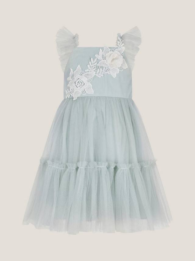

Детское платье eva в цветочек Monsoon, цвет Pale Green