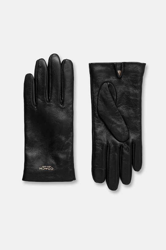 

Кожаные перчатки Coach, черный