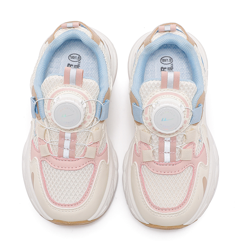 Детские повседневные кроссовки Cloud Sail Collection Kids WARRIOR, бежевый синий розовый — фото 3