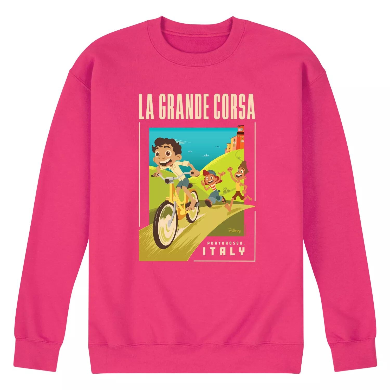 

Мужской флисовый свитшот Disney's Luca La Grande с открытками Licensed Character