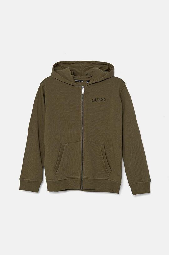 

Детская хлопковая толстовка Guess, зеленый