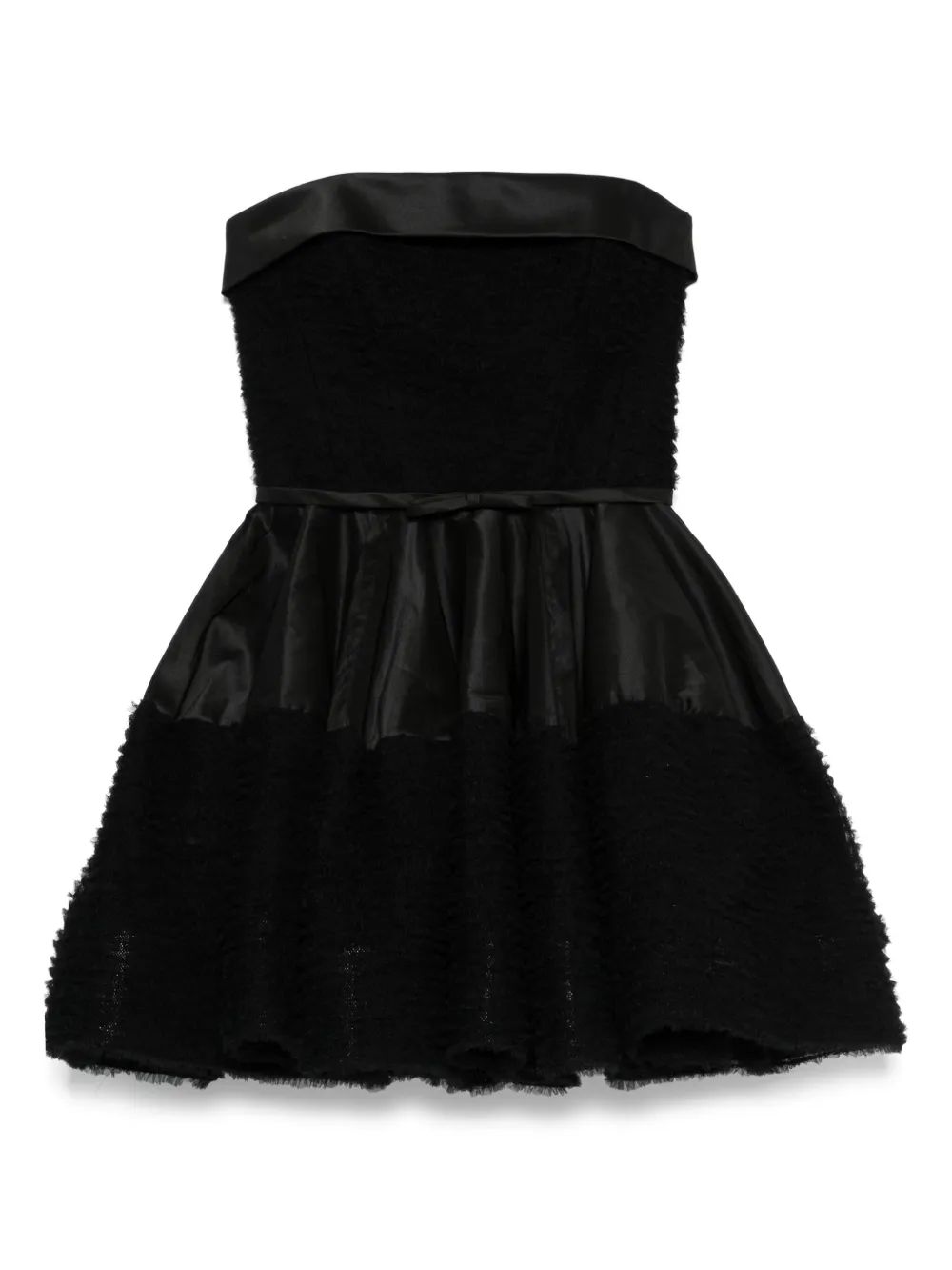 

Платье мини с оборками Viktor & Rolf, черный