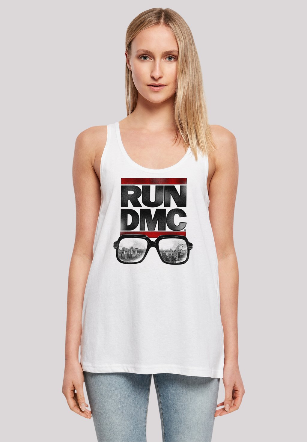 

Топ RUN DMC HIP-HOP MUSIC BAND NYC F4NT4STIC, белый