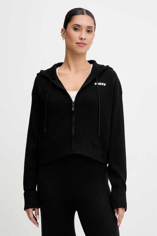 

Толстовка FLAMINIA из смесовой шерсти Guess, черный