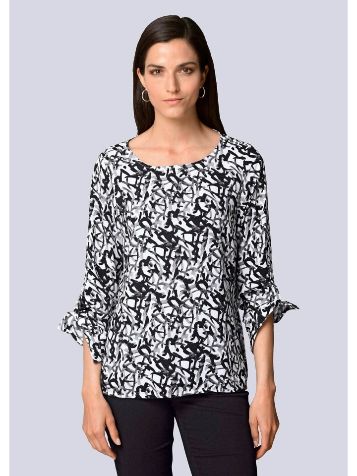 

Alba Moda Блузка с принтом и графическим рисунком черного цвета